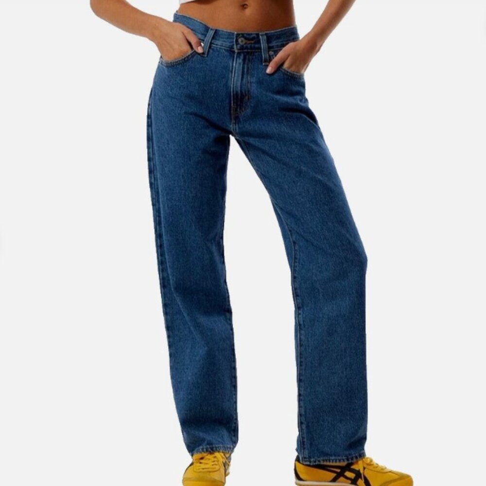 Levi's 94 Baggy Jeans Womens Size 31 x 31 Medium Wash EUC